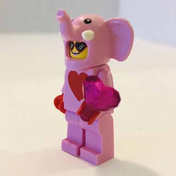 Lego Minifigures Lot Pink Elephant Blue Dog Pug Chocolate Bunny Duck Lifesaver - Picture 3 of 12